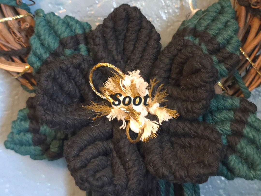 8" *Mini Classic* Colors of the Rainbow 🌈 macrame flower wreath