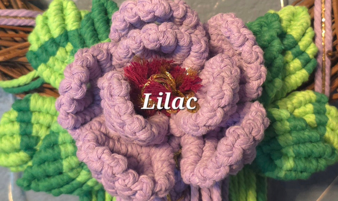 12" *Pentacle* Colors of the Rainbow 🌈 macrame flower wreath