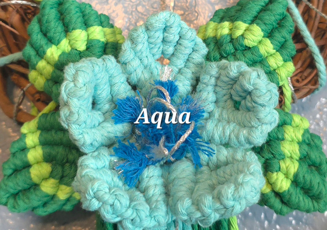 8" *Mini Classic* Colors of the Rainbow 🌈 macrame flower wreath