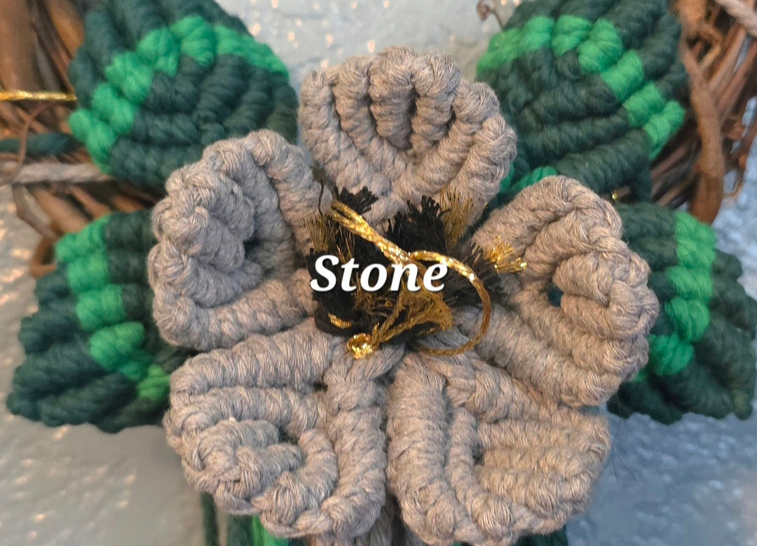 8" *Mini Classic* Colors of the Rainbow 🌈 macrame flower wreath