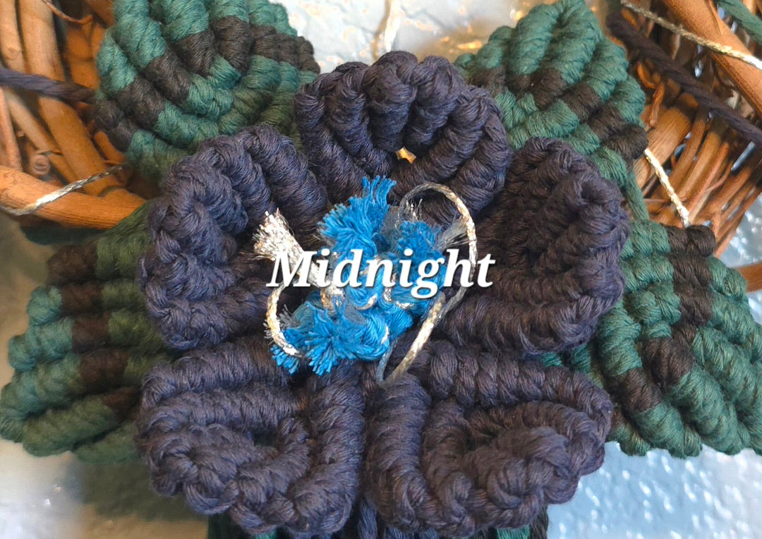 8" *Mini Classic* Colors of the Rainbow 🌈 macrame flower wreath