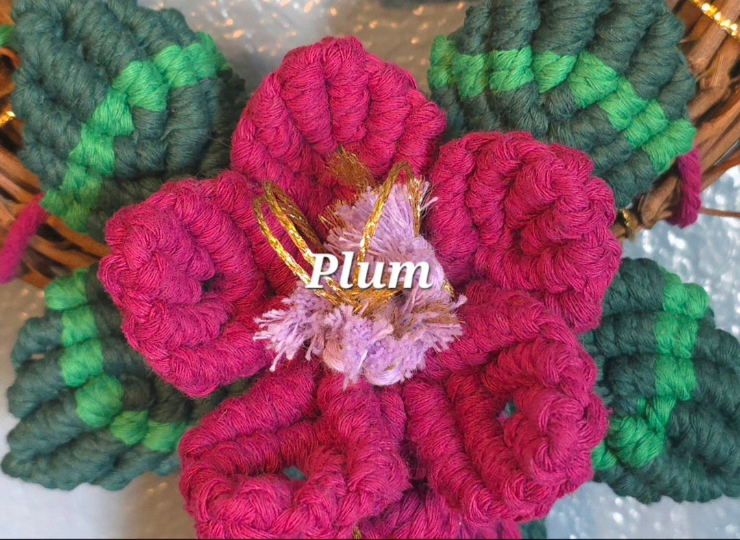 8" *Mini Classic* Colors of the Rainbow 🌈 macrame flower wreath