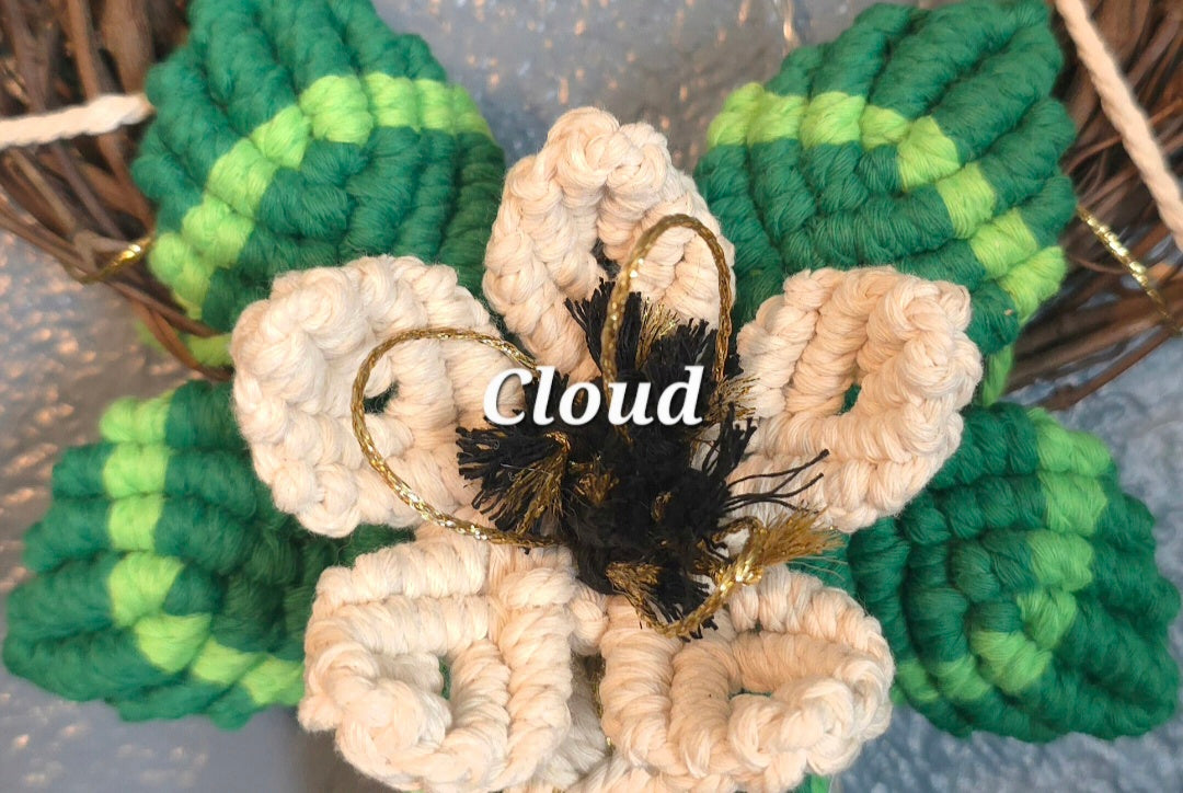 8" *Mini Classic* Colors of the Rainbow 🌈 macrame flower wreath