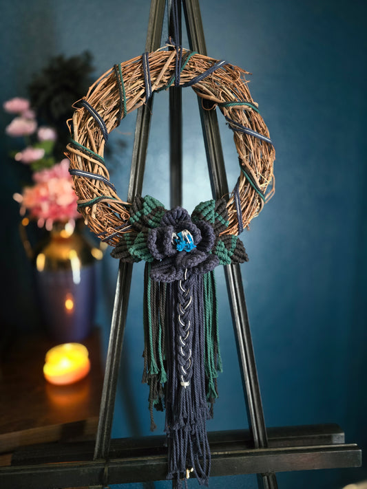 12" *Classic* Colors of the Rainbow 🌈 macrame flower wreath