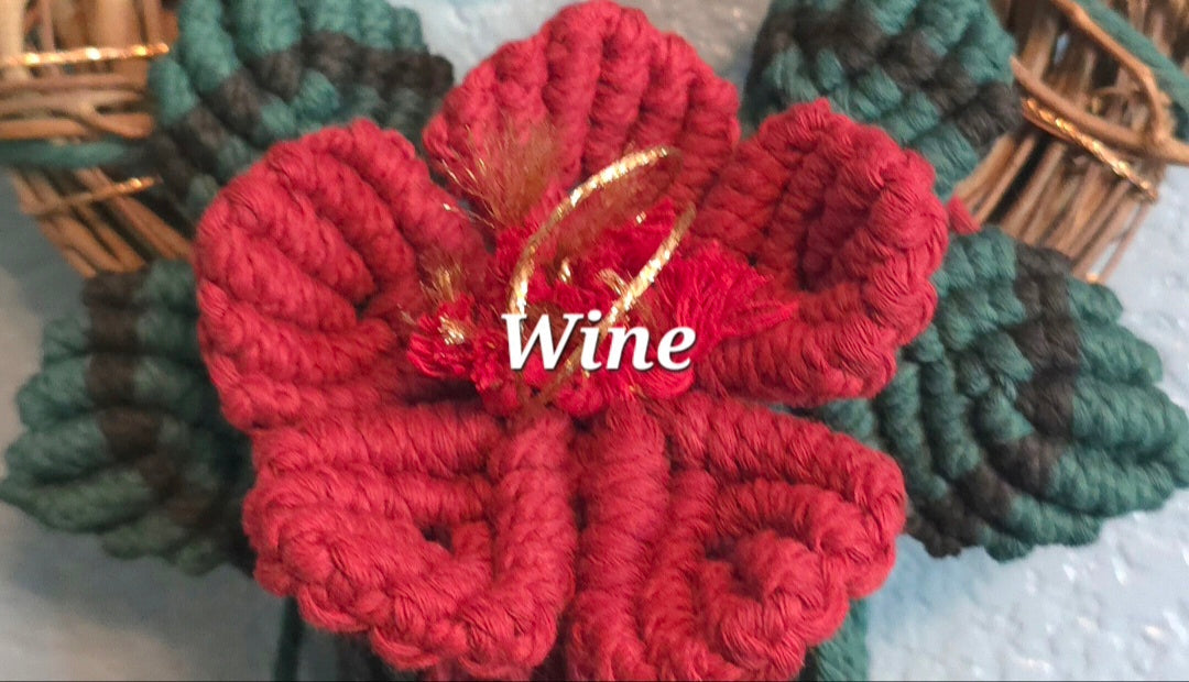 8" *Mini Classic* Colors of the Rainbow 🌈 macrame flower wreath