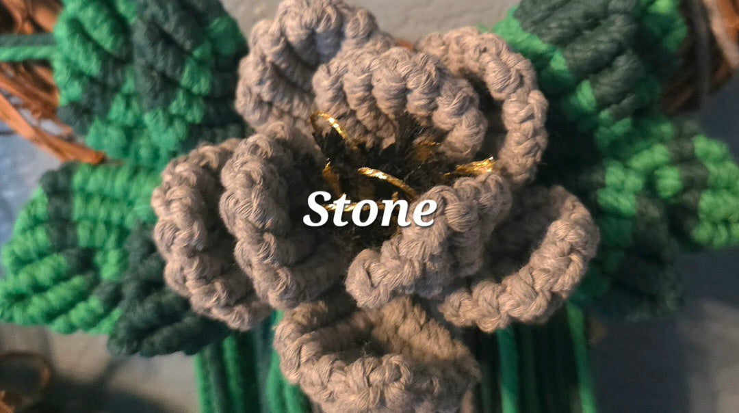 12" *Pentacle* Colors of the Rainbow 🌈 macrame flower wreath
